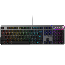 MSI STRIKE 600 SILENT US , Gaming Keyboard , Wired , US , USB 2.0 , KAILH Midnight PRO Silent Tactile