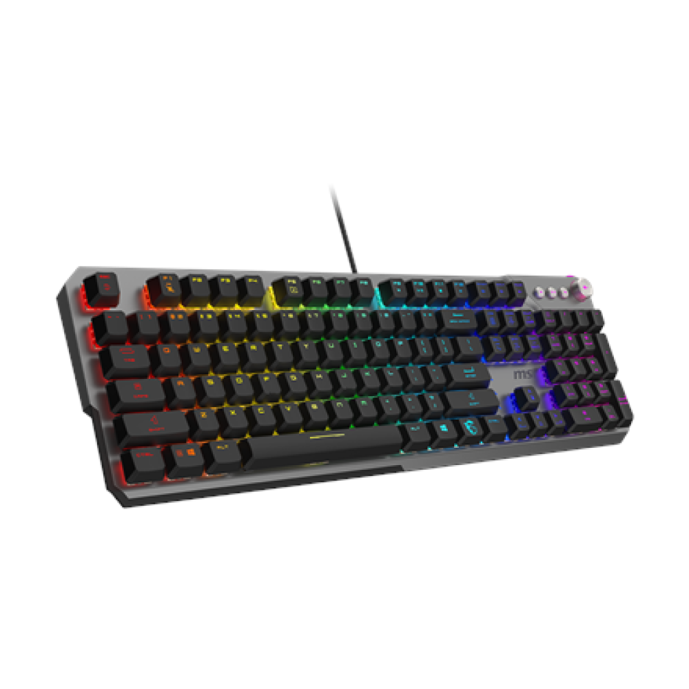 MSI STRIKE 600 SILENT US , Gaming Keyboard , Wired , US , USB 2.0 , KAILH Midnight PRO Silent Tactile