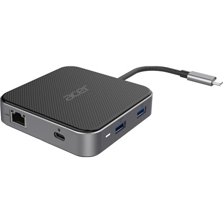 Acer 7-in-1 USB Type-C Dock , Ethernet LAN (RJ-45) ports 1 , DisplayPorts quantity 1 , HDMI ports quantity 1