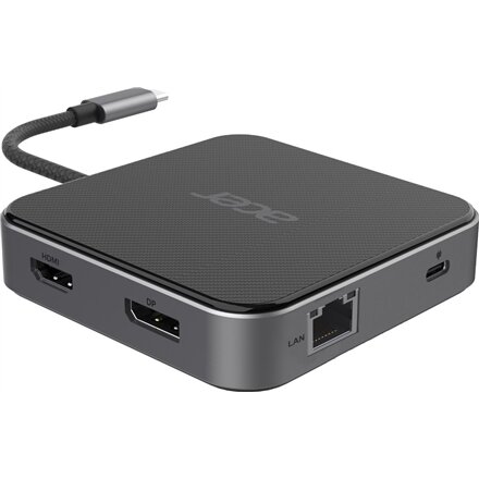 Acer 7-in-1 USB Type-C Dock , Ethernet LAN (RJ-45) ports 1 , DisplayPorts quantity 1 , HDMI ports quantity 1