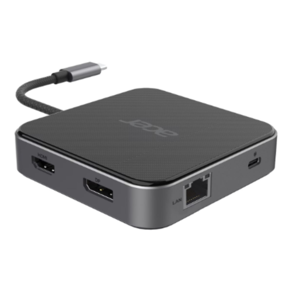 Acer 7-in-1 USB Type-C Dock , Ethernet LAN (RJ-45) ports 1 , DisplayPorts quantity 1 , HDMI ports quantity 1