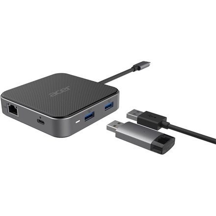 Acer 7-in-1 USB Type-C Dock , Ethernet LAN (RJ-45) ports 1 , DisplayPorts quantity 1 , HDMI ports quantity 1