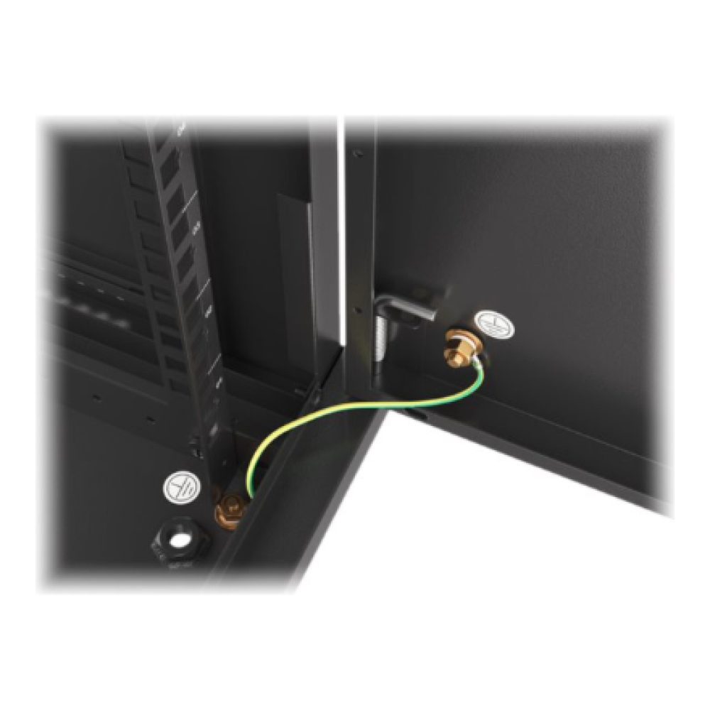 Lanberg Rack cabinet 19 wall-mount 6U/600x450 for self-assembly with metal door (flat pack), black , Lanberg