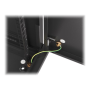 Lanberg Rack cabinet 19 wall-mount 6U/600x450 for self-assembly with metal door (flat pack), black , Lanberg