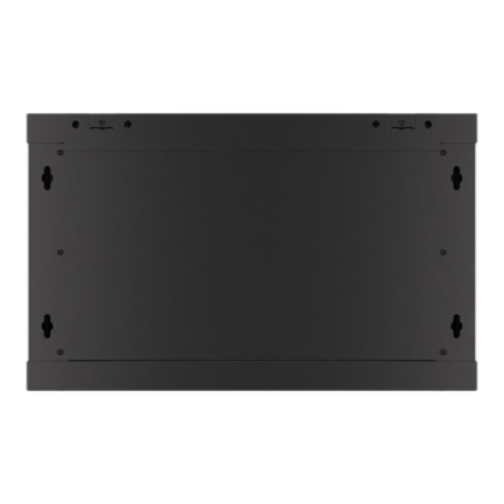 Lanberg Rack cabinet 19 wall-mount 6U/600x450 for self-assembly with metal door (flat pack), black , Lanberg