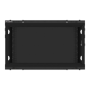 Lanberg Rack cabinet 19 wall-mount 6U/600x450 for self-assembly with metal door (flat pack), black , Lanberg