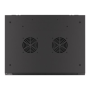 Lanberg Rack cabinet 19 wall-mount 6U/600x450 for self-assembly with metal door (flat pack), black , Lanberg