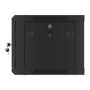 Lanberg Rack cabinet 19 wall-mount 6U/600x450 for self-assembly with metal door (flat pack), black , Lanberg