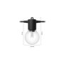 Philips Hue Hue Festavia Globe Outdoor String Lights, 14m Extension , 30 W
