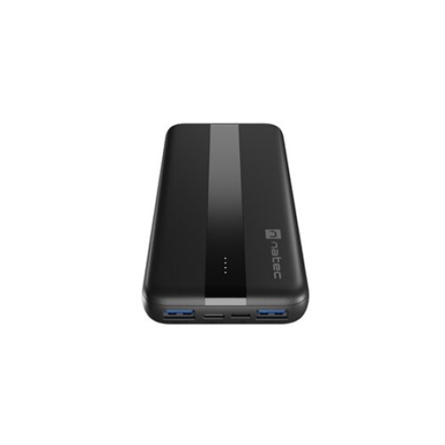 Natec , Power Bank , Trevi Slim Q , 10000 mAh , 1 x USB-C, 2 x USB A, 1x Micro USB , Black