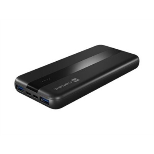 Natec , Power Bank , Trevi Slim Q , 10000 mAh , 1 x USB-C, 2 x USB A, 1x Micro USB , Black