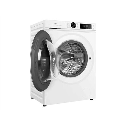 TCL , Washing machine , FP0944WA0 , Energy efficiency class A , Front loading , Washing capacity 9 kg , 1400 RPM , Depth 56 cm , Width 60 cm , Display , LED , Steam function , White