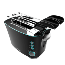 Cecotec Toaster , Toast&Taste Double B , Power 650 W , Number of slots 2 , Housing material Stainless steel