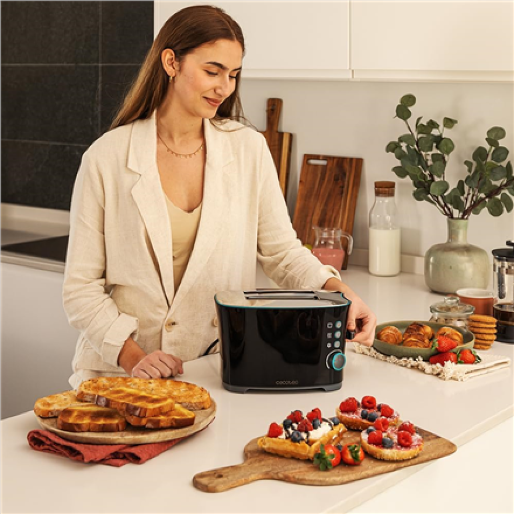 Cecotec Toaster , Toast&Taste Double B , Power 650 W , Number of slots 2 , Housing material Stainless steel