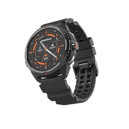 Hammer , Watch 2 , Smart watch , 1600 W , GPS (satellite) , Number of temperature settings 3 , AMOLED , Ionic function , 1.5 , Waterproof , Black