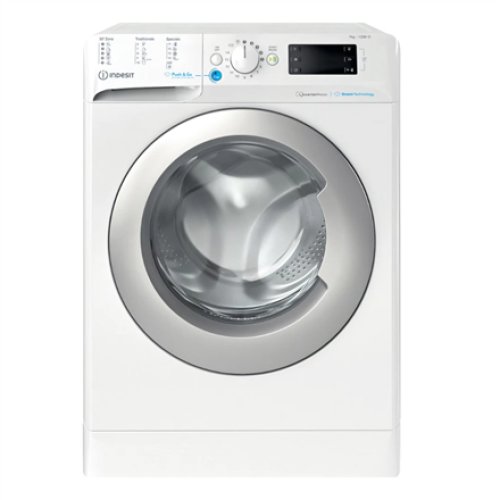 INDESIT , Washing machine , BWSE 71295X WSV EU , Energy efficiency class B , Front loading , Washing capacity 7 kg , 1200 RPM , Depth 43.5 cm , Width 59.5 cm , Display , Large digit , White