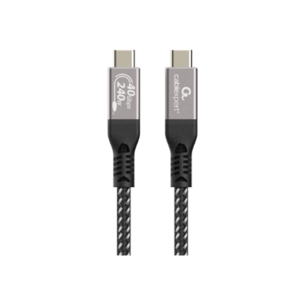 Cablexpert Premium USB4 Type-C charging and data cable, 40 Gbps, 240 W, 0.5 m , CCBP-USB4-CMCM240-0.5M