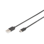Digitus USB Type-C connection cable, type USB-A - USB-C , AK-300154-010-S