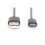 Digitus , USB Type-C connection cable, type USB-A - USB-C , AK-300154-010-S