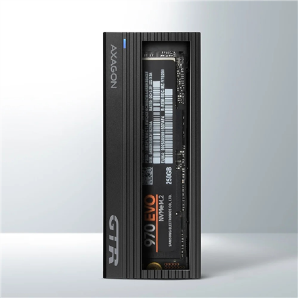 AXAGON External USB-C 3.2 Gen 2 metal box for M.2 NVMe SSDs , EEM2-GTR