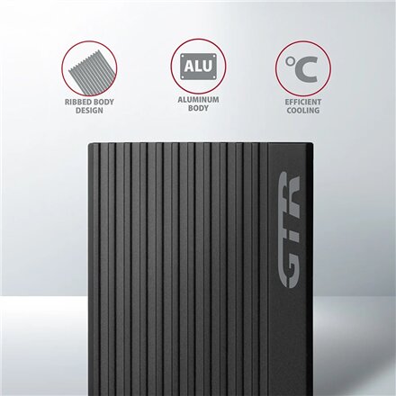 AXAGON External USB-C 3.2 Gen 2 metal box for M.2 NVMe SSDs , EEM2-GTR