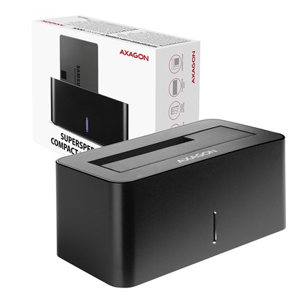 AXAGON , USB 3.0-1x SATA 6G HDD Dock Station, Black , ADSA-SN