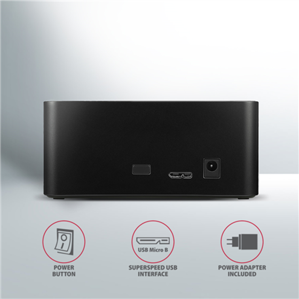 AXAGON , USB 3.0-1x SATA 6G HDD Dock Station, Black , ADSA-SN