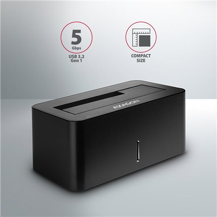 AXAGON , USB 3.0-1x SATA 6G HDD Dock Station, Black , ADSA-SN