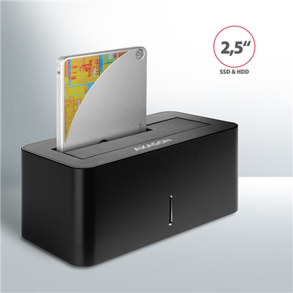 AXAGON , USB 3.0-1x SATA 6G HDD Dock Station, Black , ADSA-SN