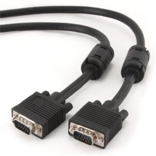 Gembird CC-PPVGA-10M-B Premium VGA HD15M/HD15M dual-shielded w/2*ferrite core 10M , Cablexpert