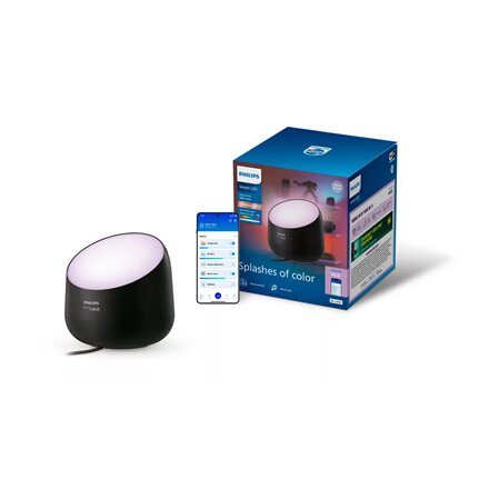 Philips Smart Squire Lite Black EU , 8.5 W , RGB/white light , Bluetooth, Wi-Fi