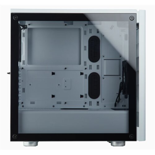 Corsair Computer Case 275R Side window, White, ATX, Power supply included No