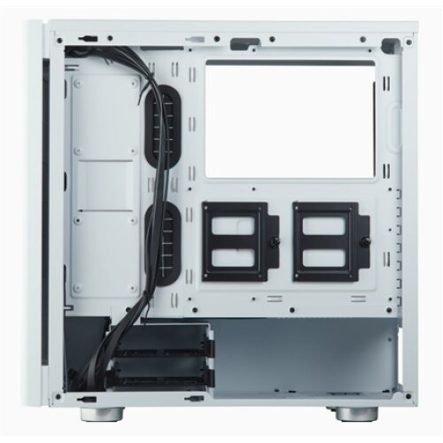 Corsair Computer Case 275R Side window, White, ATX, Power supply included No