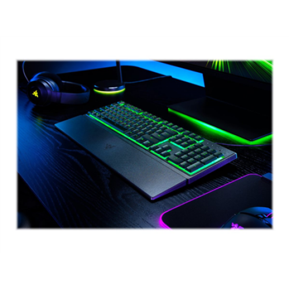 Razer , Gaming Keyboard , Ornata V3 X , Gaming keyboard , Wired , RGB LED light , NORD , Black , Numeric keypad , Silent Membrane