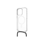 Fixed , MagPure Neck , Back Cover with Lanyard , Apple , iPhone 16 , TPU , Clear, Black
