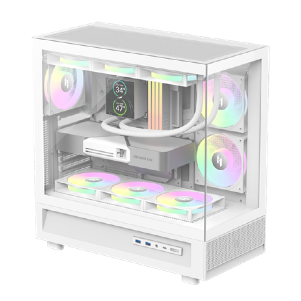 Gamemax Case , NEX C51 WH , ATX/BTF