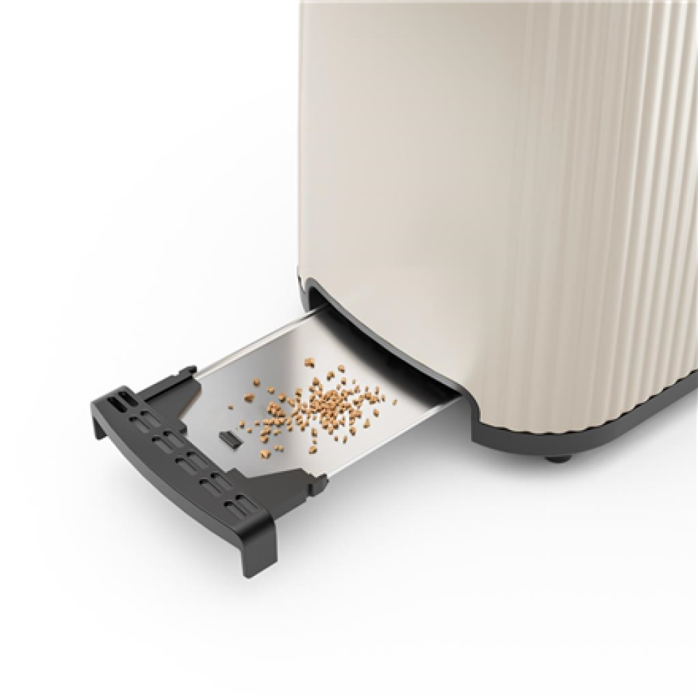 Princess Wave Toaster , 428207 , Power 930 W , Number of slots 2 , Housing material Plastic , Beige