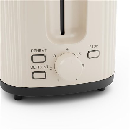 Princess Wave Toaster , 142337 , Power 930 W , Number of slots 2 , Housing material Plastic , Beige