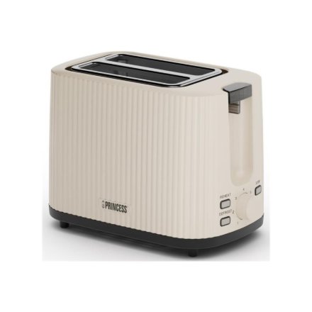 Princess Wave Toaster , 142337 , Power 930 W , Number of slots 2 , Housing material Plastic , Beige