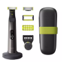 Philips , OneBlade Pro 360 Shaver, Face & Body , QP6651/61 , Operating time (max) 120 min , Wet & Dry , Lithium Ion , Black/Green
