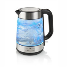 ETA , Kettle , ETA615390000 , Standard , 2200 W , 1.7 L , Glass , 360° rotational base , Black/Stainless Steel