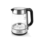 ETA , ETA615390000 , Standard kettle , 2200 W , 1.7 L , Glass , 360° rotational base , Stainless steel/Black
