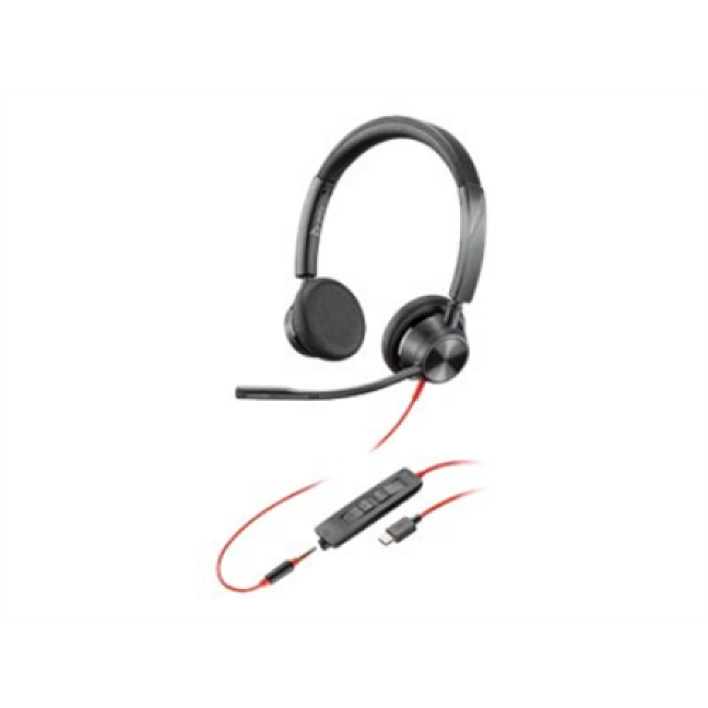 Poly Blackwire 3325, BW3325-M USB-C Poly , USB-C Headset , Built-in microphone , Yes , Black , USB Type-C , Wired , Blackwire 3325, BW3325-M