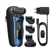 Braun , Shaver , 61-B1500s , Operating time (max) 50 min , Wet & Dry , Blue/Black