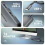 AXAGON USB-C 5Gbps 5in1 8K Hub , HMC-5H8K