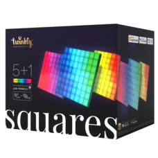 Twinkly Squares Smart LED Panels Starter Kit (6 panels) , Twinkly , Squares Smart LED Panels Starter Kit (6 panels) , RGB – 16M+ colors