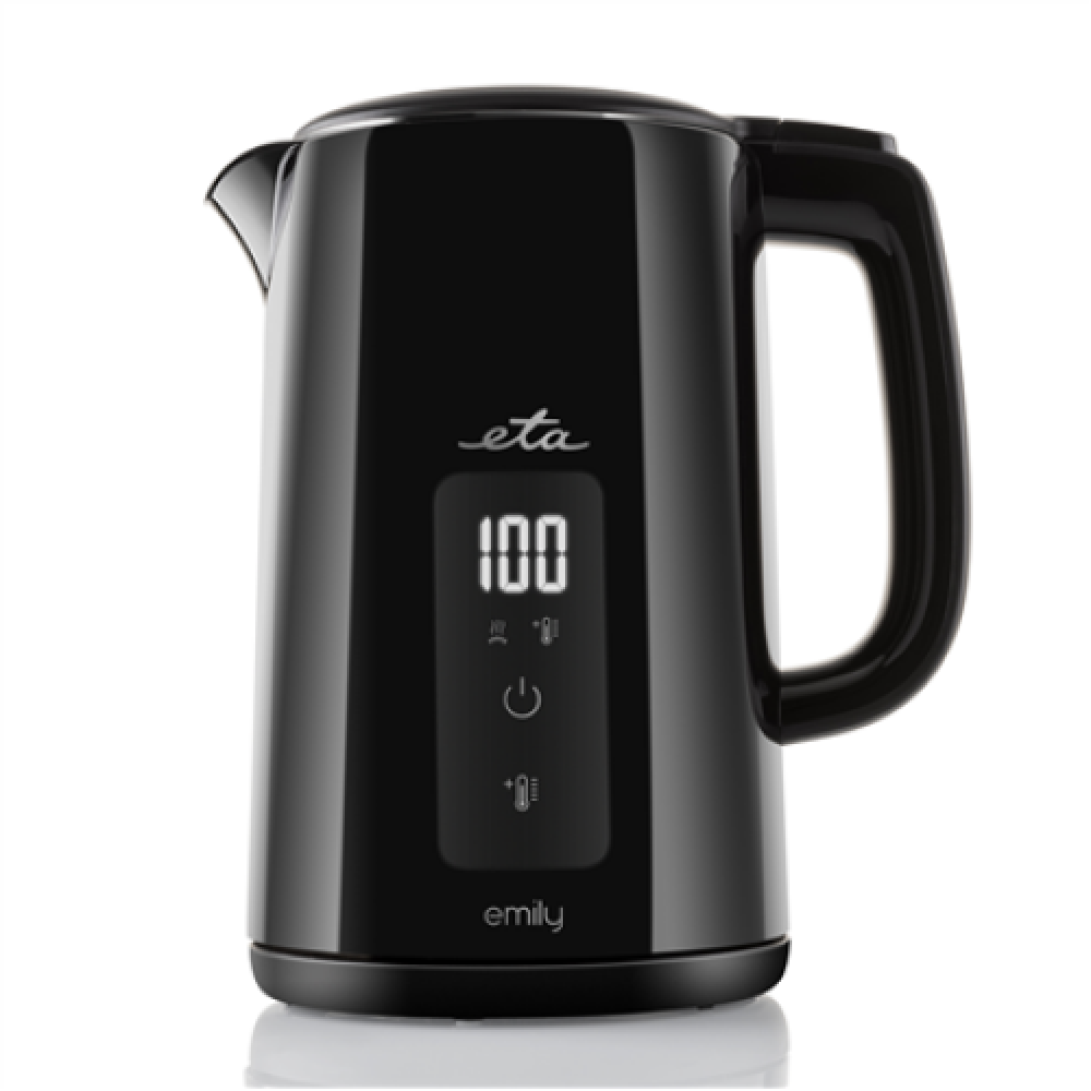 ETA Kettle , Emily ETA459590000 , Electric , 2200 W , 1.5 L , Stainless steel , 360° rotational base , Black