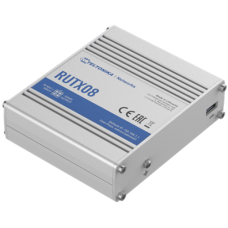 Industrial Router , RUTX08 , No Wi-Fi , 10/100/1000 Mbit/s , Ethernet LAN (RJ-45) ports 4 , Mesh Support No , MU-MiMO No , No mobile broadband , 1 , 24 month(s)