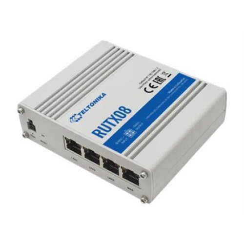 Teltonika , Industrial Router , RUTX08 , No Wi-Fi , 10/100/1000 Mbit/s , Mesh Support No , MU-MiMO No , No mobile broadband , 1 , 24 month(s)