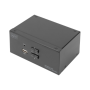 Digitus KVM Switch, 2-Port, Dual Display, 4K, DisplayPort , DS-12862